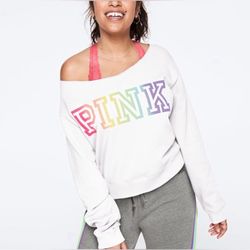 Vs PINK Off The Shoulder Sweatshirt