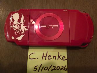 Rare Sony PSP 2000 God of War Limited Edition Red Bundle – Fully Tested + Charger + Memory Card + Battery