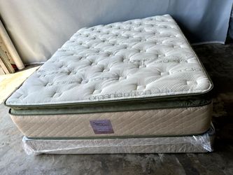 King organic elite superior hybrid cool gel memory foam pillow top 14inch mattress