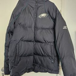 Philadelphia Eagles Reebok On Field Insulated Black Puffer Jacket NFL Mens XL