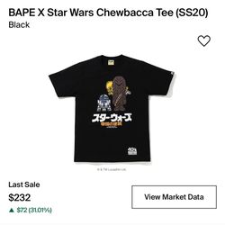 Bape X Star Wars Chewbacca Tee SS20