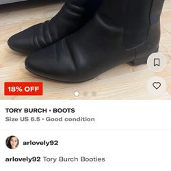 Tory Burch Black Booties 