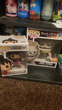 Funko Pop Luffytaro #921 &  **LIMITED EXCLUSIVE **Jaw Titan #151 Bundle