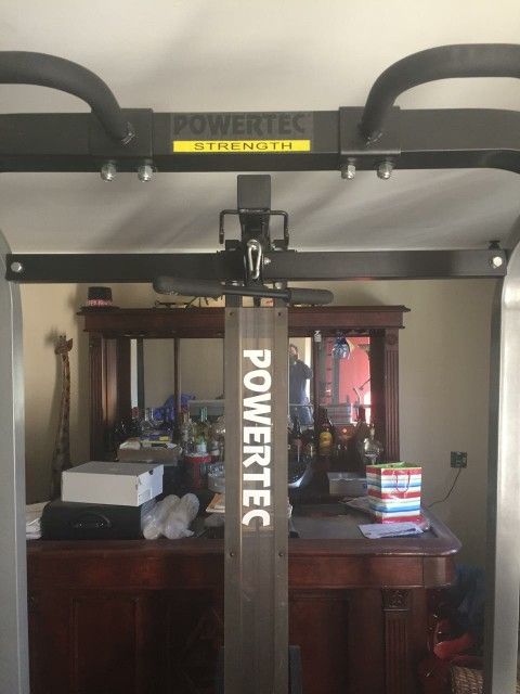 Powertec Power Rack System With Lat Tower