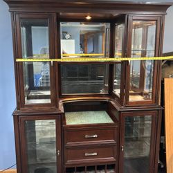 Hutch ,Back BarWith Wine Rack