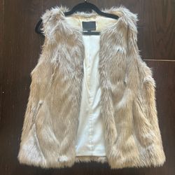 Banana Republic Faux Fur Vest