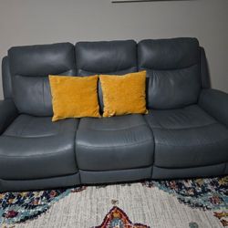 Steel Power Reclining Sofa!!