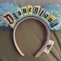 Disneyland Vintage Themed Minnie Ears 