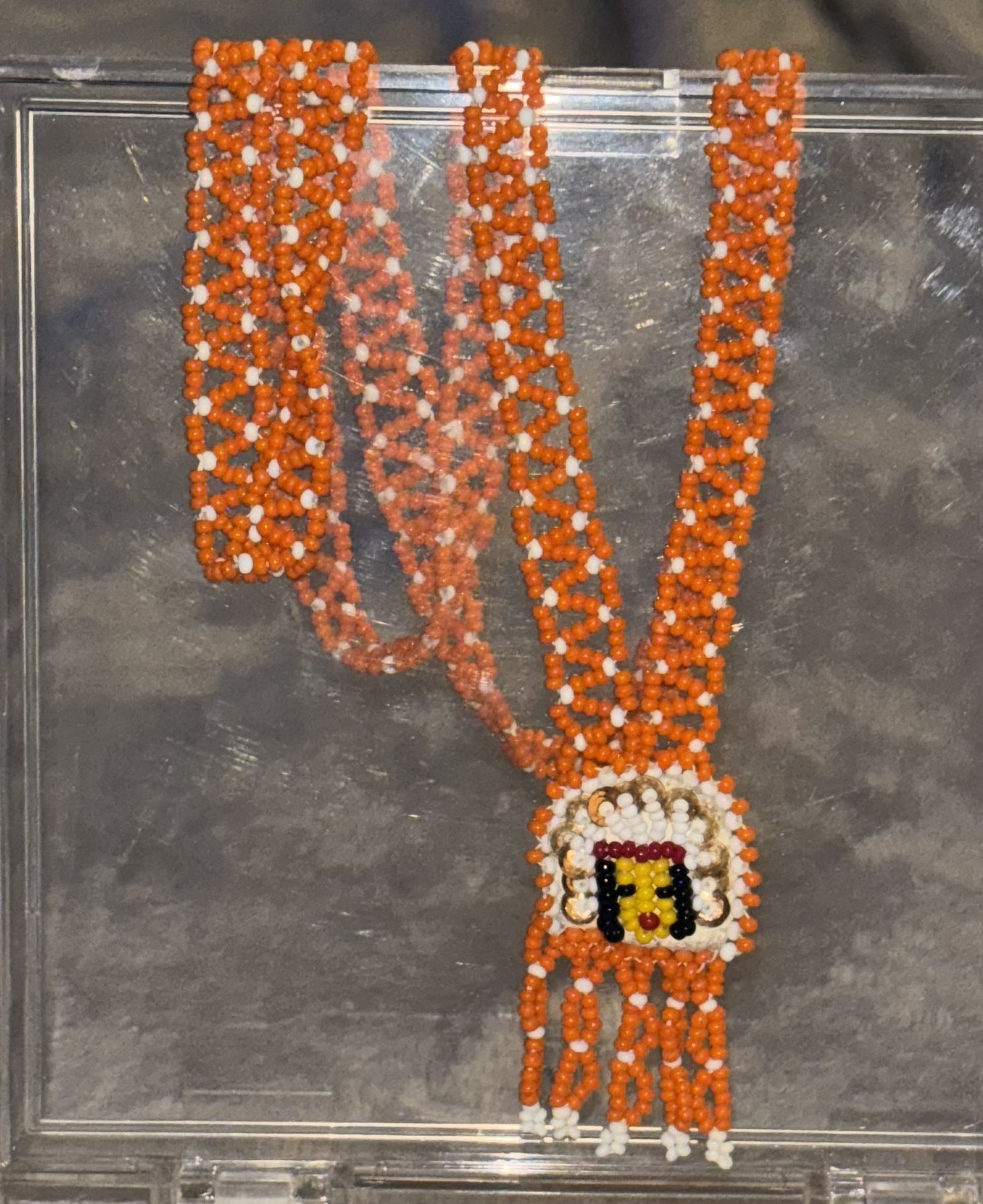 VTG Native American Seed Bead Necklace