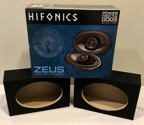 New Hifonics 6x9” inch 400 Watts Max Car Audio Speakers + 6x9” Speaker Boxes (pair) 🔊🔥
