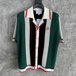 Casablanca Two Sets Men Trending Outfit Silk Pants Button Up Shirt Gucci Louis Vuitton Balenciaga Amiri Boat Outfit Island Trips Rhu Balmain Givenchy 