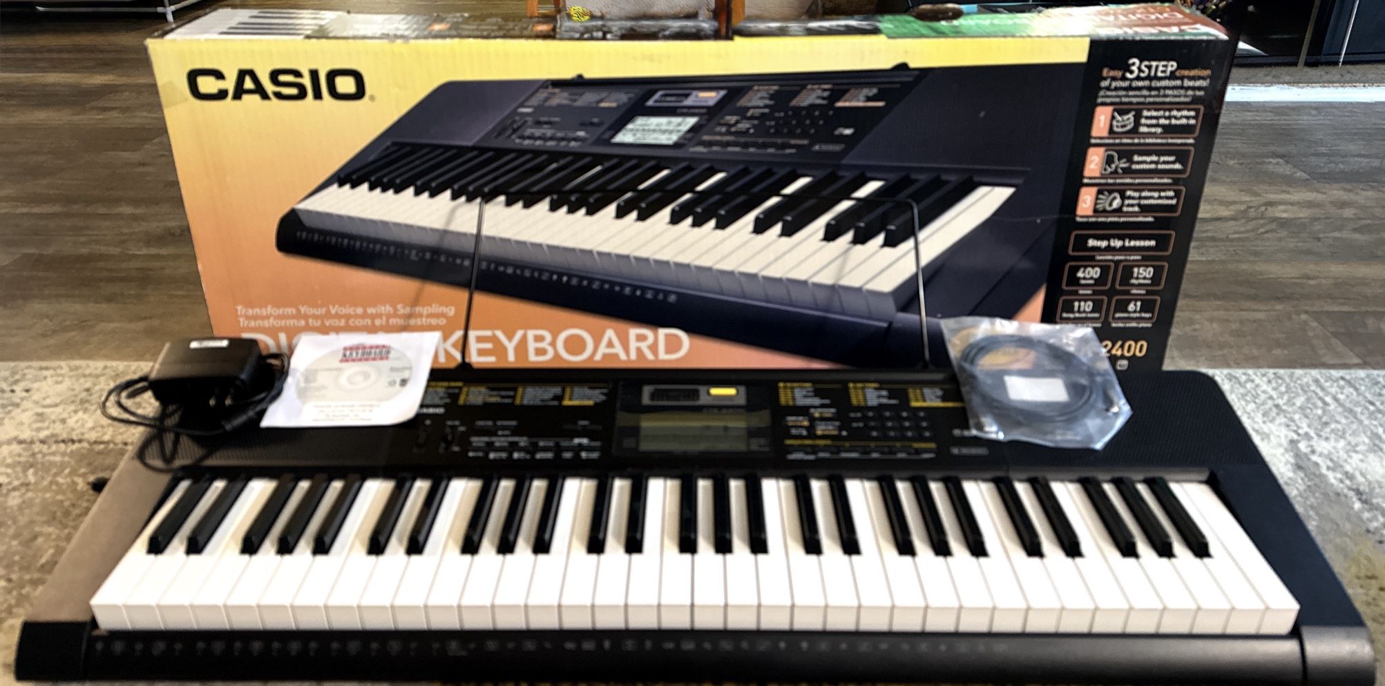 Casio CTK-2400 Musical Keyboard – Mint Condition