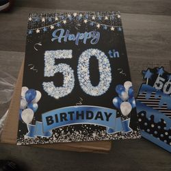 50th YARD SIGN