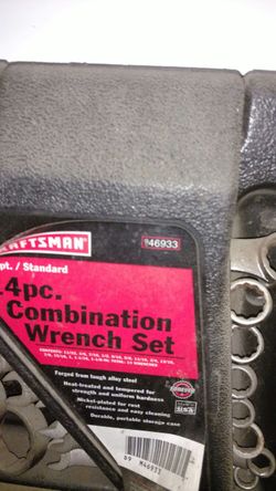 Combination wrench set 14 pc.never use,