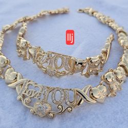 I Deliver I Ship 14k Gold Plated Chain Set