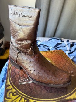 Botines de avestruz