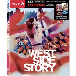 New, Factory Sealed-West Side Story Art Edition, includes 2 limited edition Foil Etched Prints 4K/UHD/Blu-Ray/Digital Code 