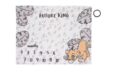Lion king milestone baby photo blanket Disney lion king with ring marker