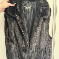 Real Fox Fur Vintage Vest 