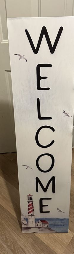 Lighthouse Welcome Sign 