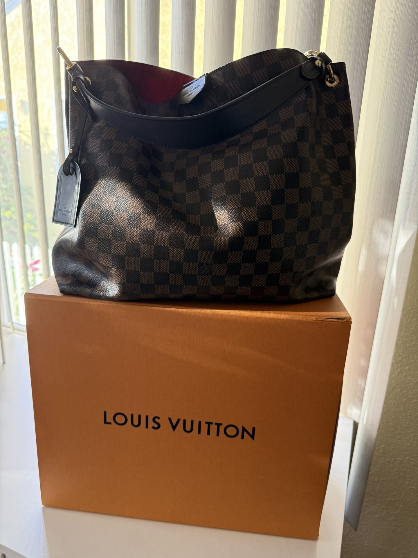 Authentic Louis Vuitton Damier Ebene Graceful MM