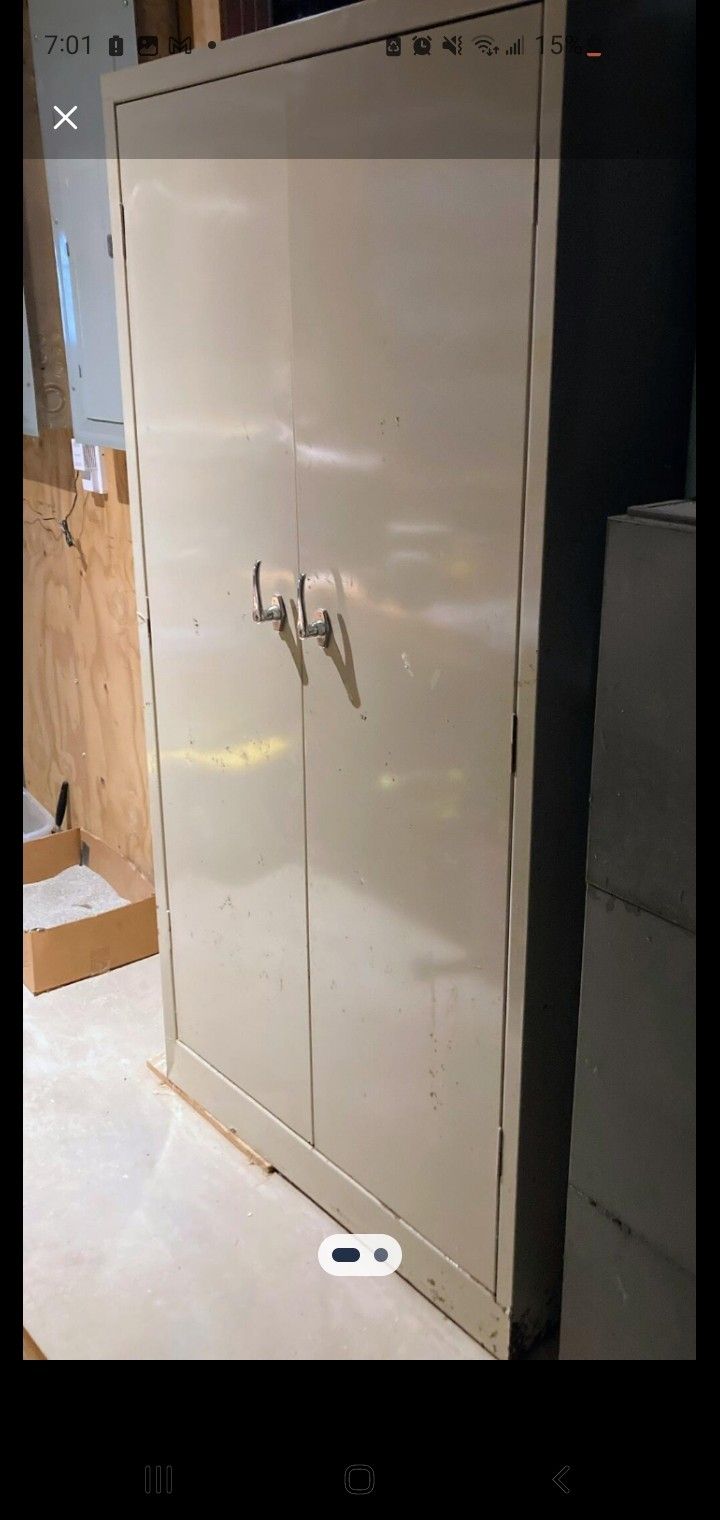 Large Metal Garage Cabinet
