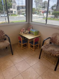 Kids Table And 2 Chairs
