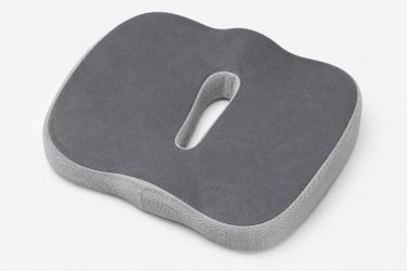 Memory Foam Seat Cushion Orthopedic Coccyx Tailbone Chair Pad Gray 15x16