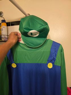 Mens Luigi Halloween costume size large