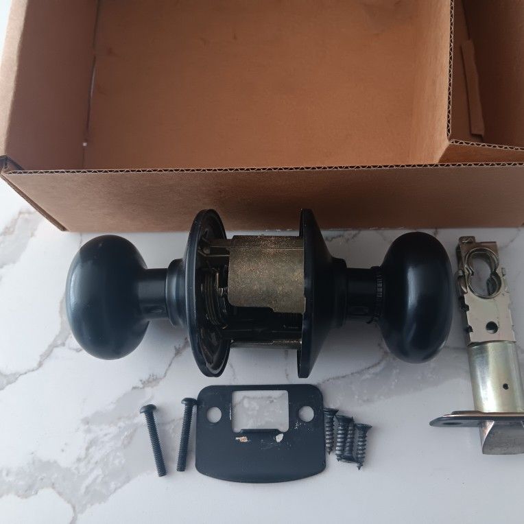 SET OF BLACK DOOR KNOBS CHEAP