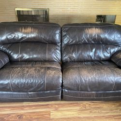 Leather Recliner Couch  $20