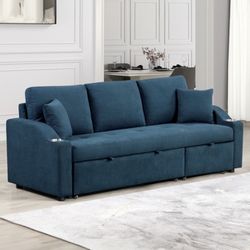 Blue Sleeper Sofa