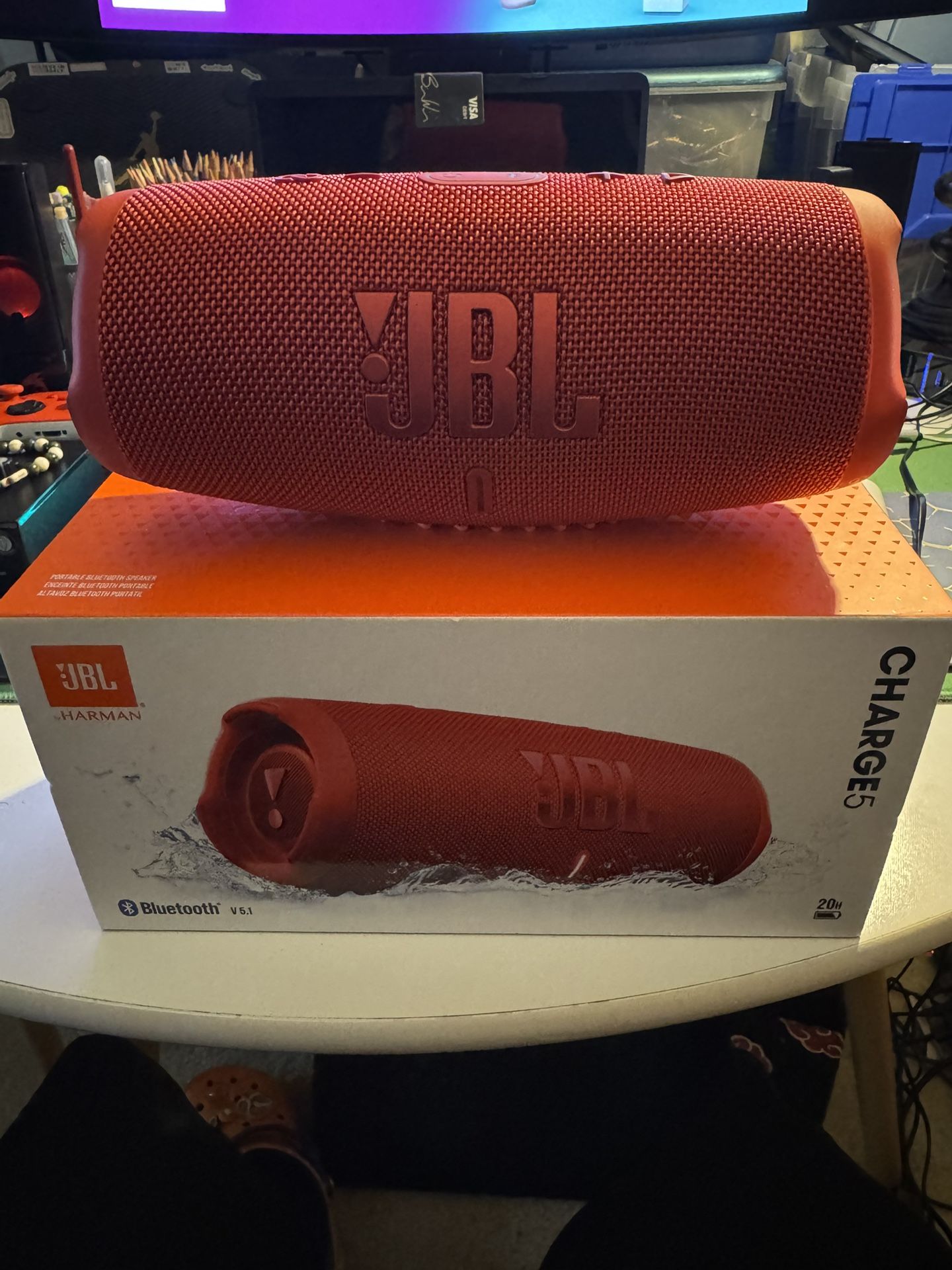 JBL CHARGE 5 - Portable Bluetooth Speaker - Red