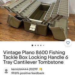 Vintage Plano 8600 Fishing Tackle Box for Sale in San Bernardino, CA -  OfferUp