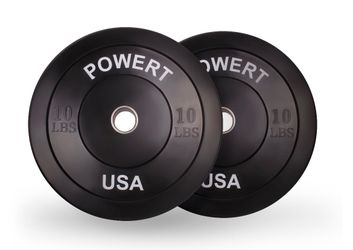 Two 10lb rubber plates