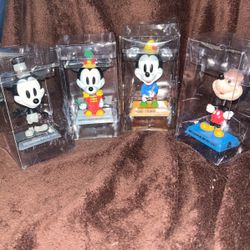 Walt Disney Treasures Mickey Mouse bobble head figures set of 4 