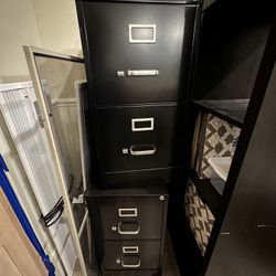 (two) 2 Drawer Filing cabinet