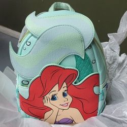 Disney Loungefly Little Mermaid Ariel Cosplay Mini Backpack 