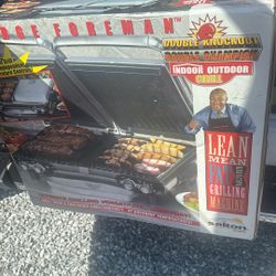 Indoor Outdoor Double Grill Brand New 
