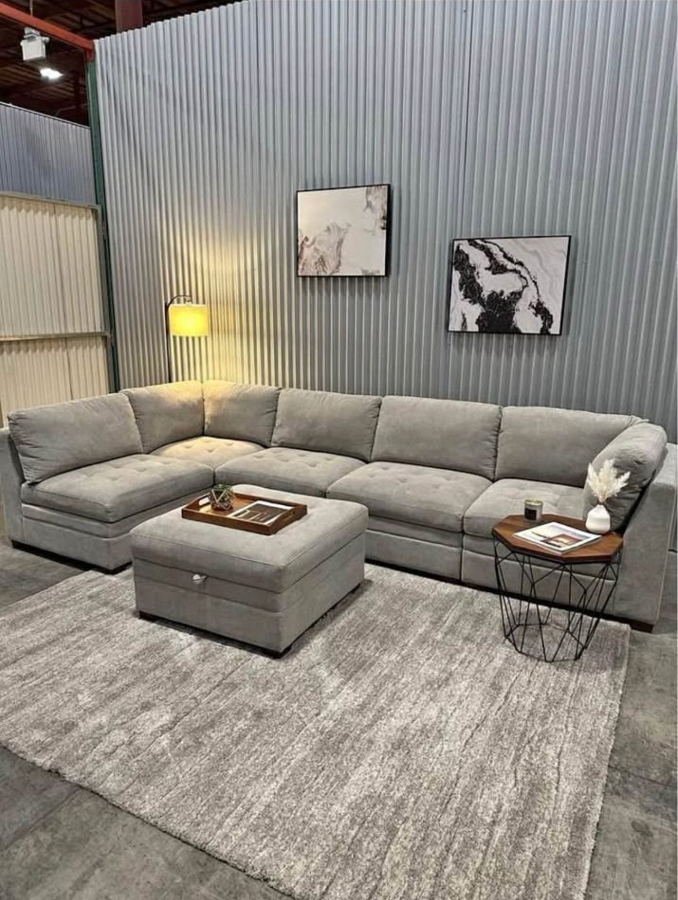 Tisdale 6-Piece Modular Sectional - Light Gray for Sale in San Marcos ...
