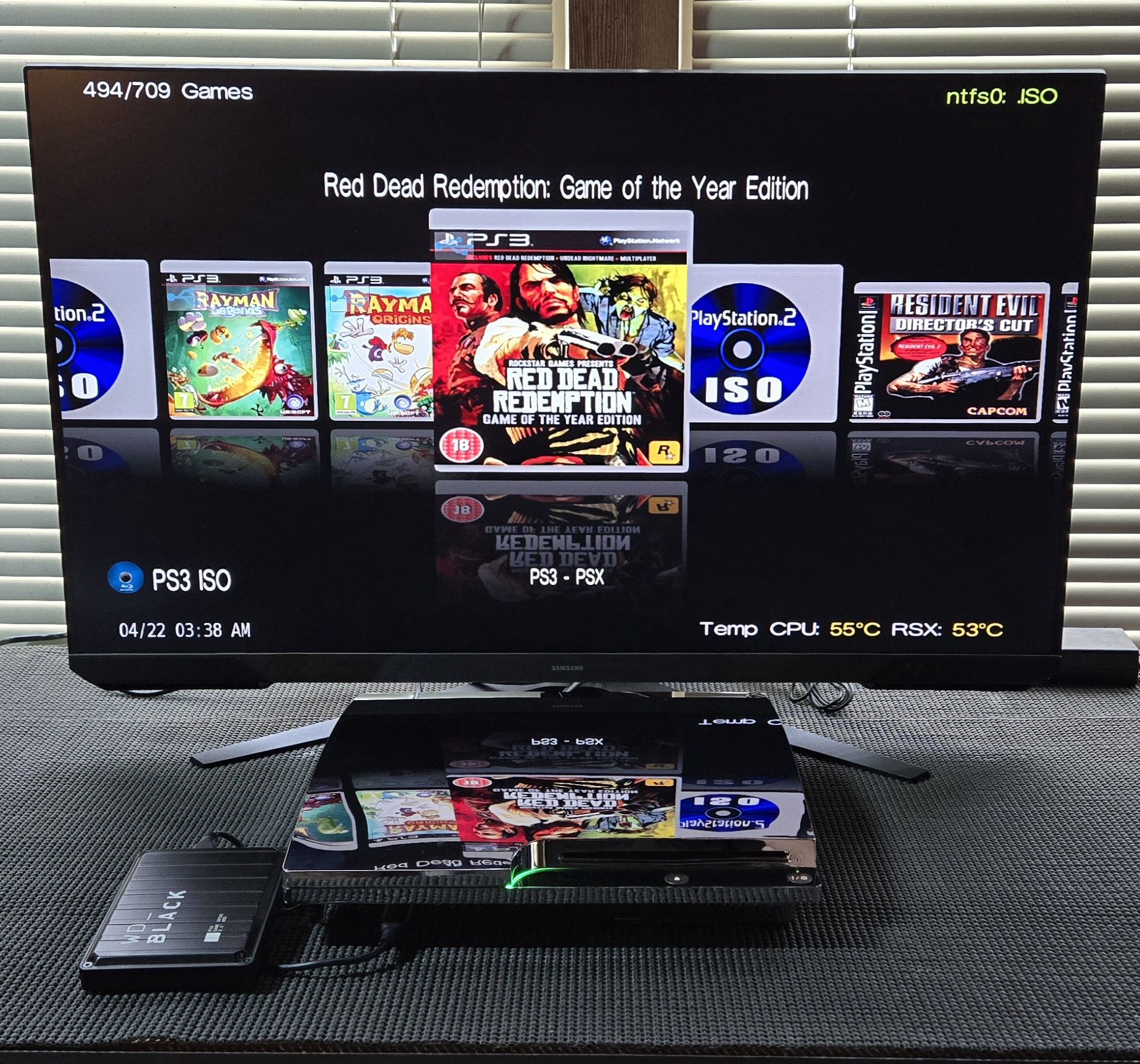 PS3 Slim Chrome 1.2TB SSD 4TB USB