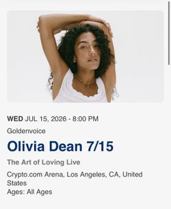 Olivia dean LA ticket 7/15