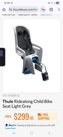 Thule Ridealong Child Bike Seat