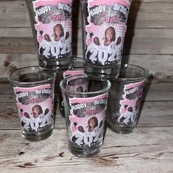  Birthday Photo Shot Glasses 