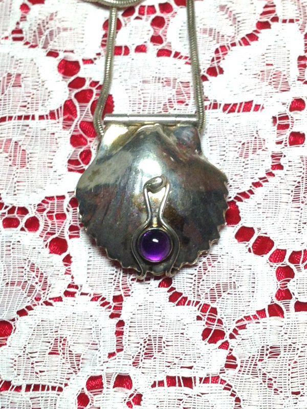 Silver and Amethyst Necklace