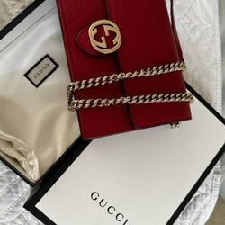 Red Gucci Chain Purse