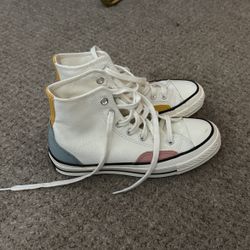 High Top Converse Tri-Color Size 6 in Women 