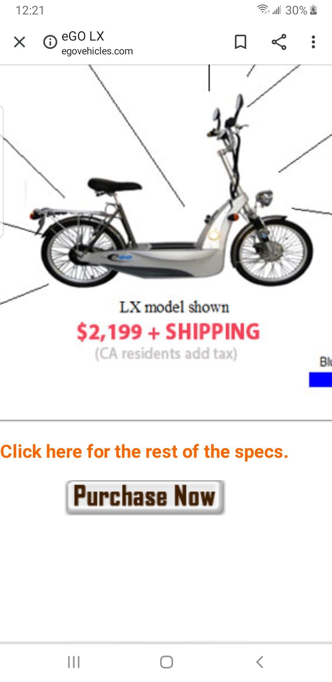 Ego electric Vehicle scooter for Sale in Los Angeles, CA OfferUp