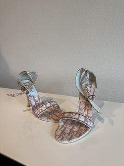 Dior Vintage Monogram Strap Heels 
