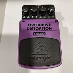 Behringer Guitar Effect Pedal Overdrive/Distortion OD300 OVERDRIVE/DISTORTION